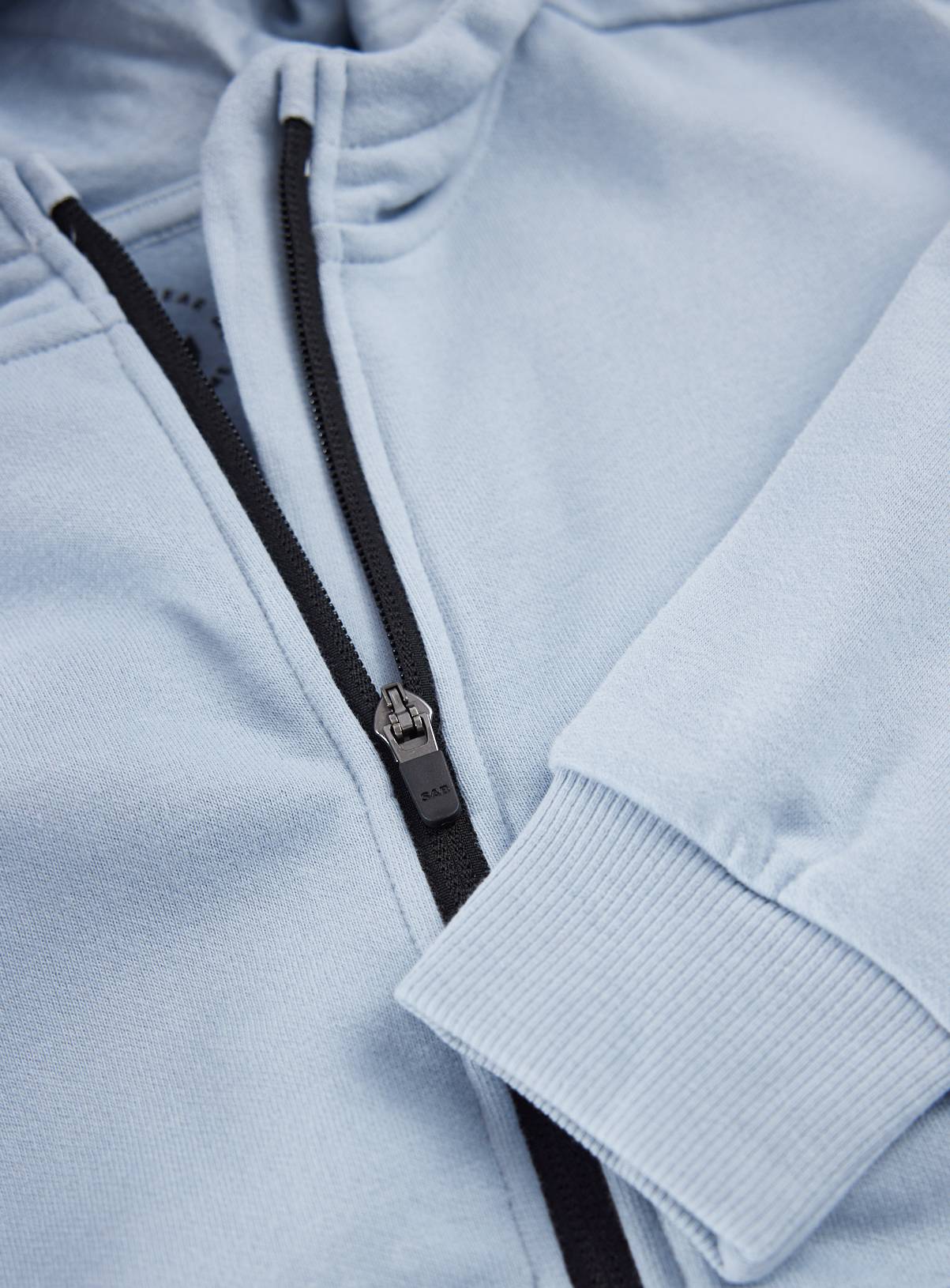 Light Blue Zip Through Hoodie 4 years - Image 2